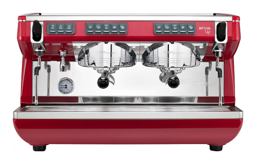 Кофемашина Nuova Simonelli Appia Life 2Gr V красная, высокие группы, экономайзер, автомат фото 2