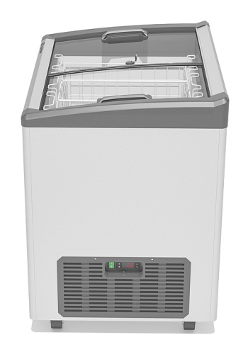 Ларь морозильный Frostor GELLAR FG 250 E серый, V25 (алюминиевая рамка) фото 3