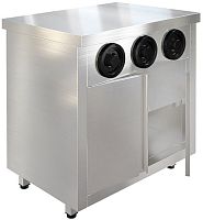 Стол-тумба с диспенсерами для стаканов Restoinox СПЗРД3-8/6-Б