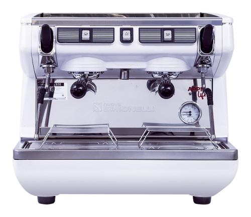 Кофемашина Nuova Simonelli Appia Life Compact 2 Gr S белая, высокие группы, экономайзер, полуавтомат фото 2