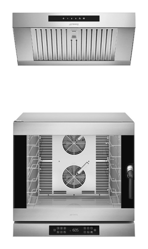 Печь конвекционная с вытяжным зонтом SMEG Foodservice ALFA625E1HDS+ K4610X
