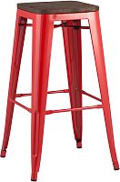 Стул барный TOLIX WOOD красный глянцевый