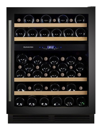 Винный шкаф Dunavox DX-53.130DBK/DP