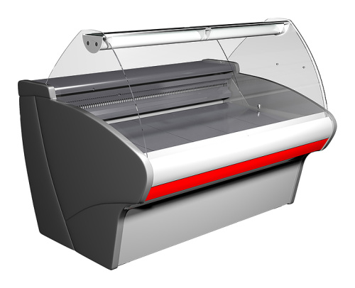 Витрина холодильная Carboma Bavaria G110 SV 1,25-1 (ВХСр-1,25 Bavaria G110) (статика, с боковинами)