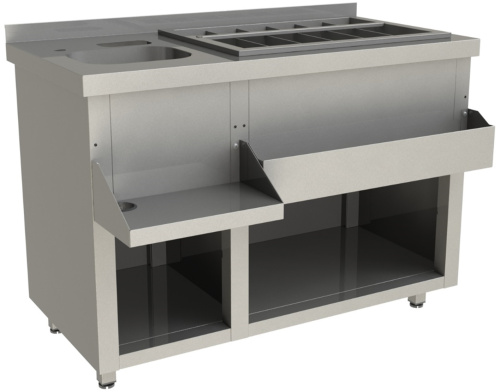 Барная станция Restoinox БСЗ1-12/6-01 без ящиков