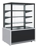 Витрина кондитерская Carboma KC70 VM 1,3-1 Light Техно (9006-9005, черная)