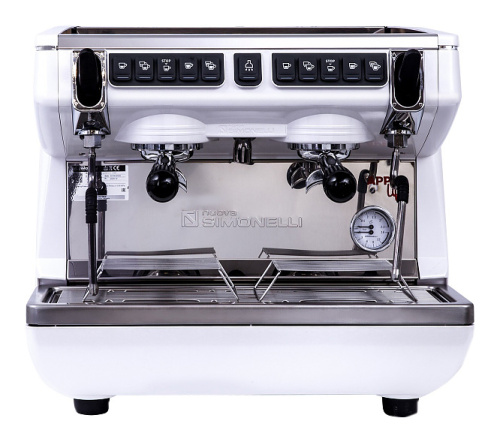 Кофемашина Nuova Simonelli Appia Life Compact 2 Gr V белая, высокие группы, экономайзер, автомат фото 2
