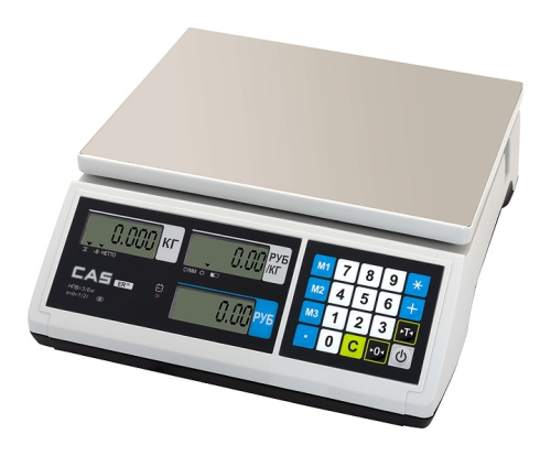 Торговые весы CAS ER JR-30CB белые