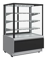 Витрина кондитерская Carboma KC70 VV 0,9-1 Standard 9006-9005 (ВХСв-0,9д Carboma Cube Люкс ТЕХНО)