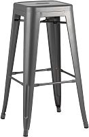 Стул барный TOLIX серебристый матовый