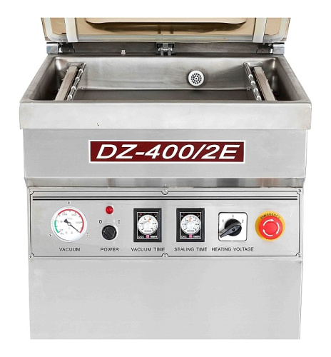 Упаковщик вакуумный Hualian DZQ-400/2E с опцией газонаполнения (нерж. сталь) фото 4