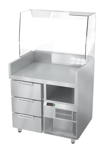 Станция для бургеров и хот-догов ATESY Бавария БХС - 900.700-02 плюс