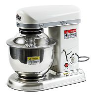 Миксер планетарный Dukers RM5 5 л 380×240×375 мм белый, нерж. сталь