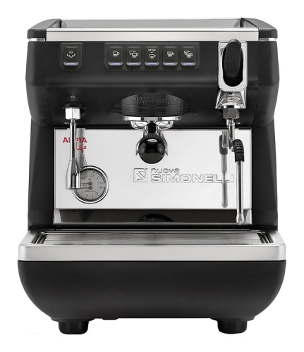 Кофемашина Nuova Simonelli Appia Life 1Gr V черная, высокая группа, автомат фото 2