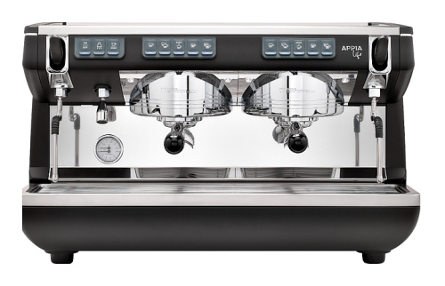 Кофемашина Nuova Simonelli Appia Life 2Gr V черная, высокие группы, экономайзер, автомат фото 2