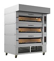Печь подовая модульная Kumkaya EF 12080-3 с подставкой и вытяжкой