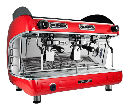 Кофемашина Sanremo Verona SAP 2 (красная, высокие группы)
