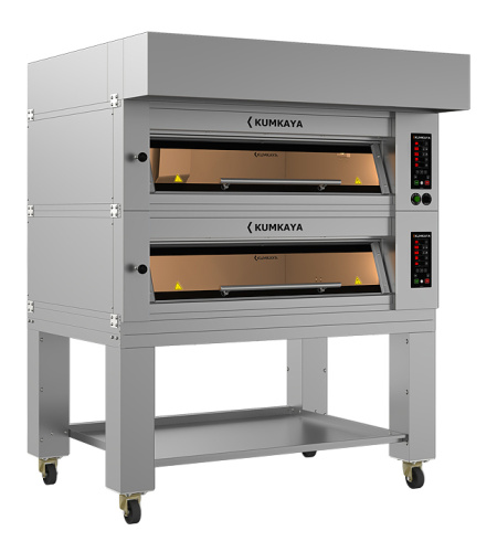 Печь подовая модульная Kumkaya EF 12080-2 с подставкой и вытяжкой