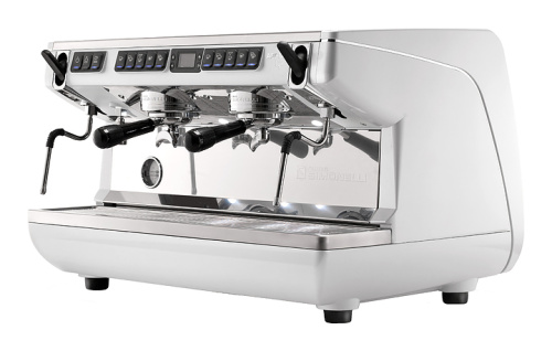 Кофемашина Nuova Simonelli Appia Life XT 2Gr V белая, высокие группы, автомат фото 2