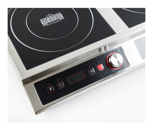 Плита индукционная Dukers IH7000D 7 кВт 730×450×110 мм черный, нерж. сталь фото 8