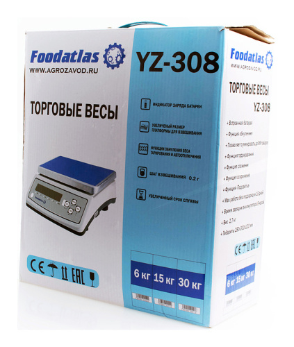 Торговые весы Foodatlas YZ-308 (15кг/1гр) фото 5