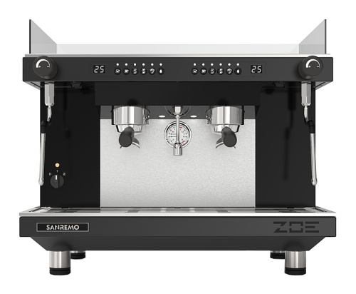 Кофемашина Sanremo Zoe Competition SED cool touch 2 высокие гр. автомат, черная