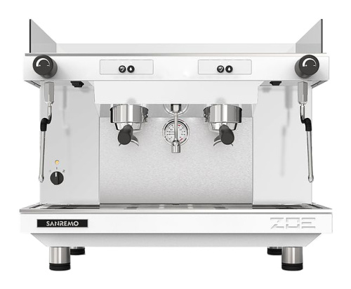 Кофемашина полуавтоматическая Sanremo Zoe SAP Tall 2 гр. высокие группы, белая