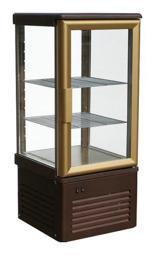 Витрина кондитерская Carboma D4 VM 120-1 (R120C, коричнево-золотой)
