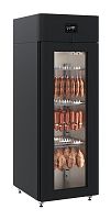 Шкаф холодильный POLAIR CS107 Salami blaсk черный, стеклянная дверь
