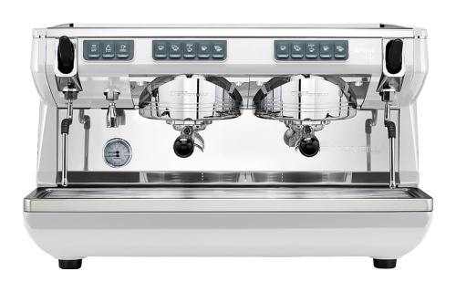 Кофемашина Nuova Simonelli Appia Life 2Gr V белая, высокие группы, экономайзер, автомат фото 2