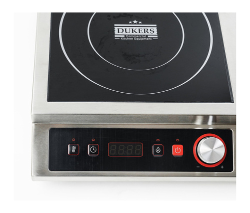 Плита индукционная Dukers IH7000D 7 кВт 730×450×110 мм черный, нерж. сталь фото 9