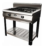 Плита газовая Grill Master Ф2ЖТЛПГ(п) усиленная, на подставке