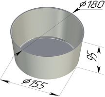 Форма хлебная круглая 180 х 155 х 95 мм