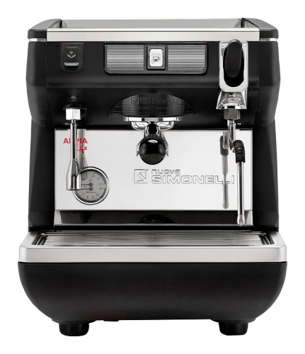 Кофемашина Nuova Simonelli Appia Life 1Gr S черная, высокая группа, полуавтомат фото 2