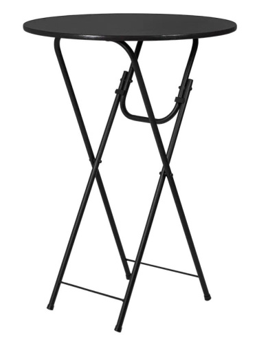 Стол коктейльный складной D.800, венге, черный