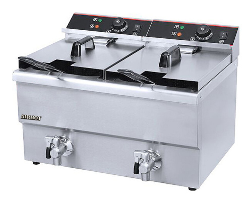 Фритюрница Airhot EF12+12T с краном
