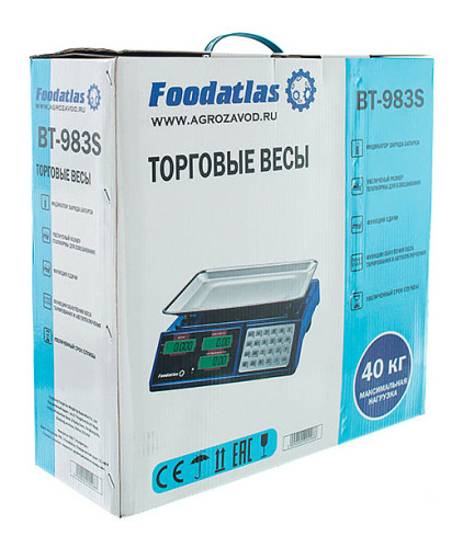 Торговые весы Foodatlas ВТ-983S (40кг/2гр) фото 9
