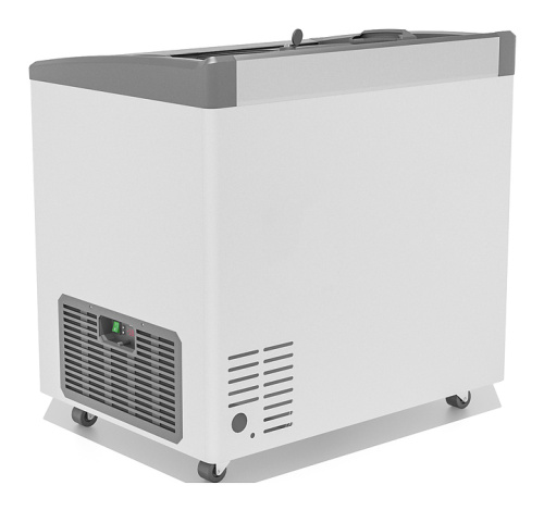 Ларь морозильный Frostor GELLAR FG 250 E серый, V25 (алюминиевая рамка) фото 4