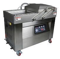 Упаковщик вакуумный Hualian HVC-610S/2A-G (DZQ-610/2SA) 220В с опцией газонаполнения (нерж. сталь)
