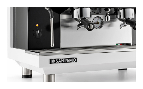Кофемашина Sanremo Zoe Competition SED 2 низкие гр. автомат, белая фото 2