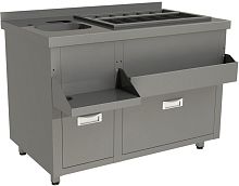 Барная станция Restoinox БСЗ1-12/6-02 с ящиками
