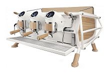 Кофемашина Sanremo Cafe Racer Naked 3 белая-дерево