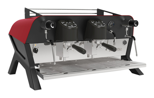 Кофемашина Sanremo F18 SB 2 высокие гр. черно-красная
