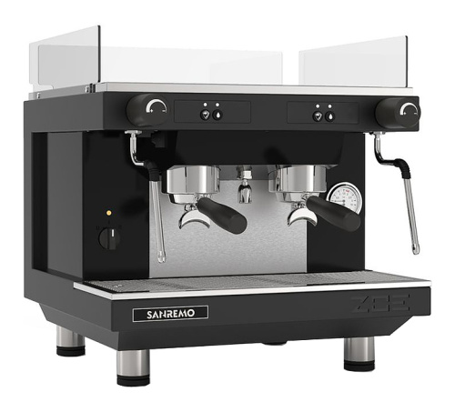 Кофемашина Sanremo Zoe Kompact SAP 2 гр. полуавтомат, чёрная