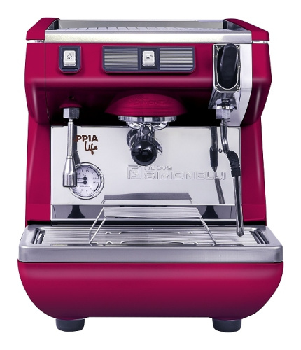 Кофемашина Nuova Simonelli Appia Life 1Gr S красная, высокая группа, полуавтомат фото 2