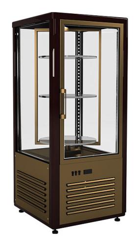 Витрина кондитерская Carboma D4 VM 120-2 (R120Cвр Люкс, коричнево-золотой)