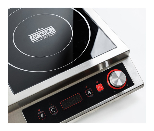 Плита индукционная Dukers IH7000D 7 кВт 730×450×110 мм черный, нерж. сталь фото 10