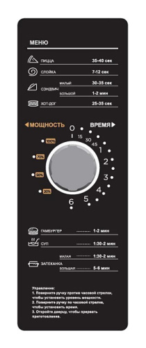Печь микроволновая Airhot MICRO WAVE AMW-1100NM-II 34L MANUAL фото 2
