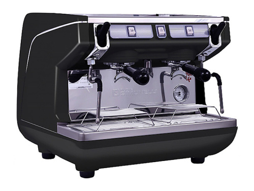 Кофемашина Nuova Simonelli Appia Life Compact 2 Gr S черная, высокие группы, экономайзер, полуавтомат