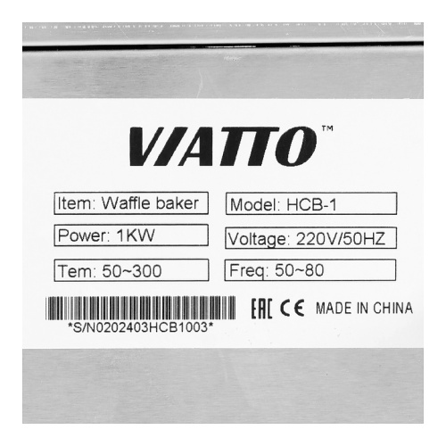 Вафельница VIATTO HCB-1 фото 7